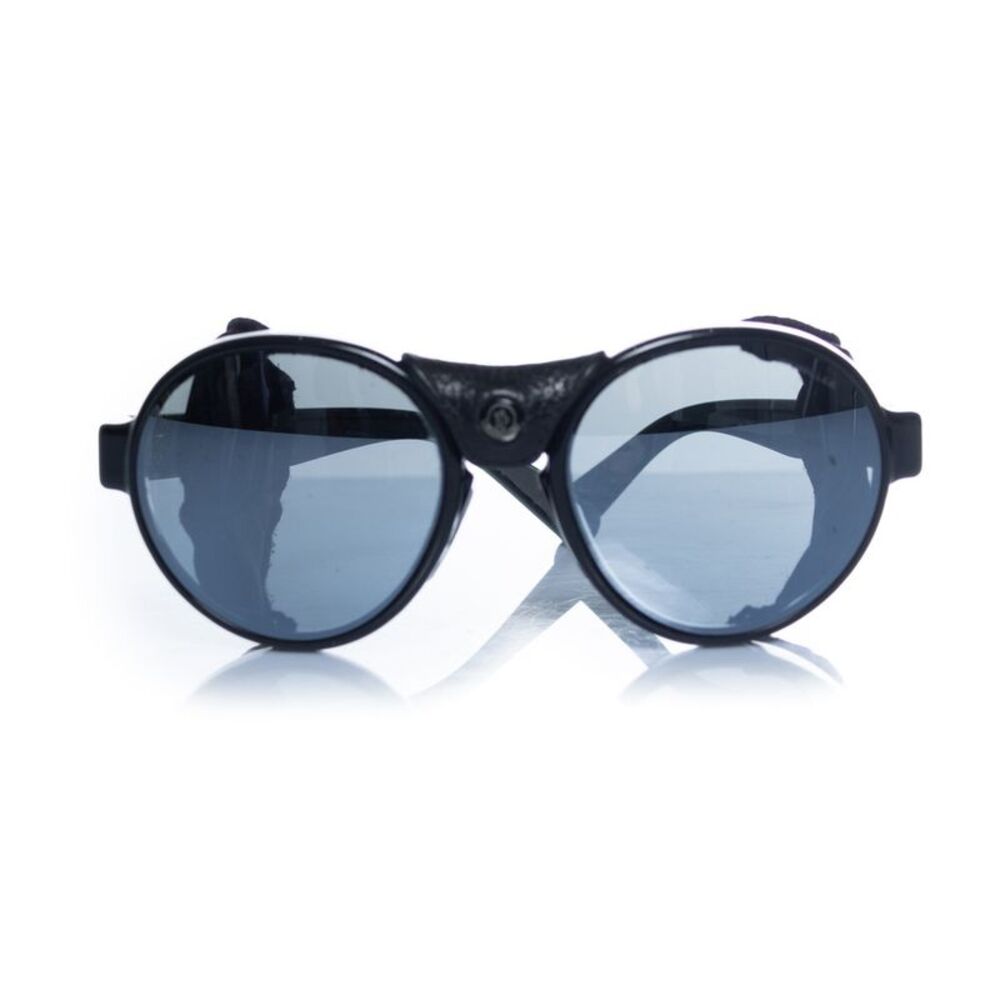 Moncler, round aviator with mirrored lenses